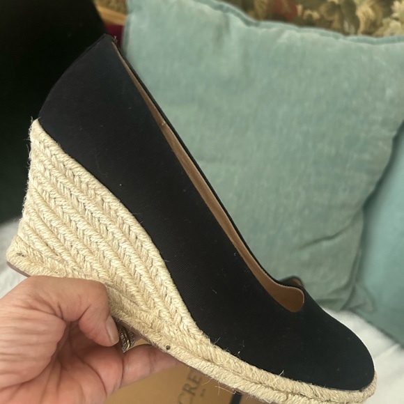 Beautiful new Canvas Wedges in black! - Picture 1 of 5